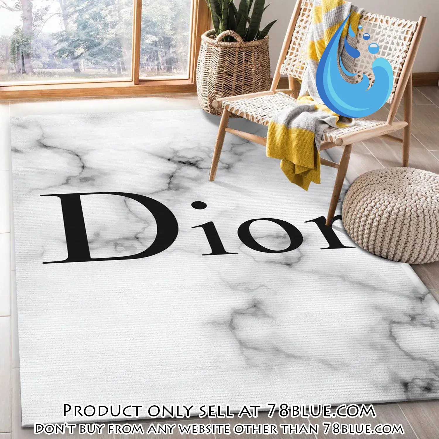 Dior rug living room rug carpet floor decor home decor 78b0638457